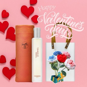 快速出貨🚀【平輸版】給獨一無二的你🎀Hermes愛馬仕｜Terre d'Hermes 大地男性淡香水 15ml #布袋裝★附祝福卡片、編織玫瑰花、禮品袋、幾米小卡（數量有限）✧生日禮物/情人節禮物