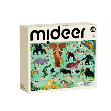 Mideer - 學習拼圖-非洲動物(126pcs)
