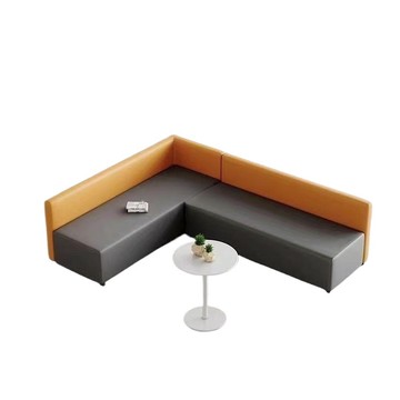 辦公室培訓機構酒店前臺休息區接待沙發洽談會客簡約直角轉角沙發【0113103DD】