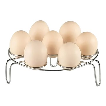 FANCY LIFE 不鏽鋼蒸蛋架 一次蒸多顆雞蛋 安全耐用  1個  18cm