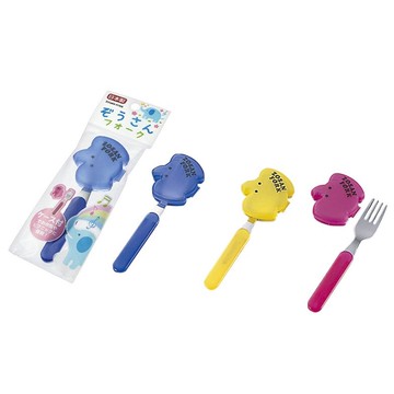 日本大象附蓋兒童叉子 3色