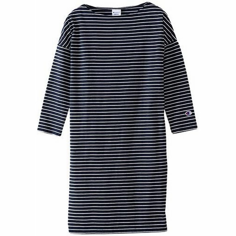 チャンピオン Champion レディース ボートネック ワンピース Boat Neck Onepiece Cw N413 ネイビー ホワイト ウィメンズ ボーダー 長袖 カジュアルウェア 通販 Lineポイント最大0 5 Get Lineショッピング