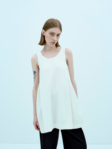 MERGA flare panel dress [Ivory]