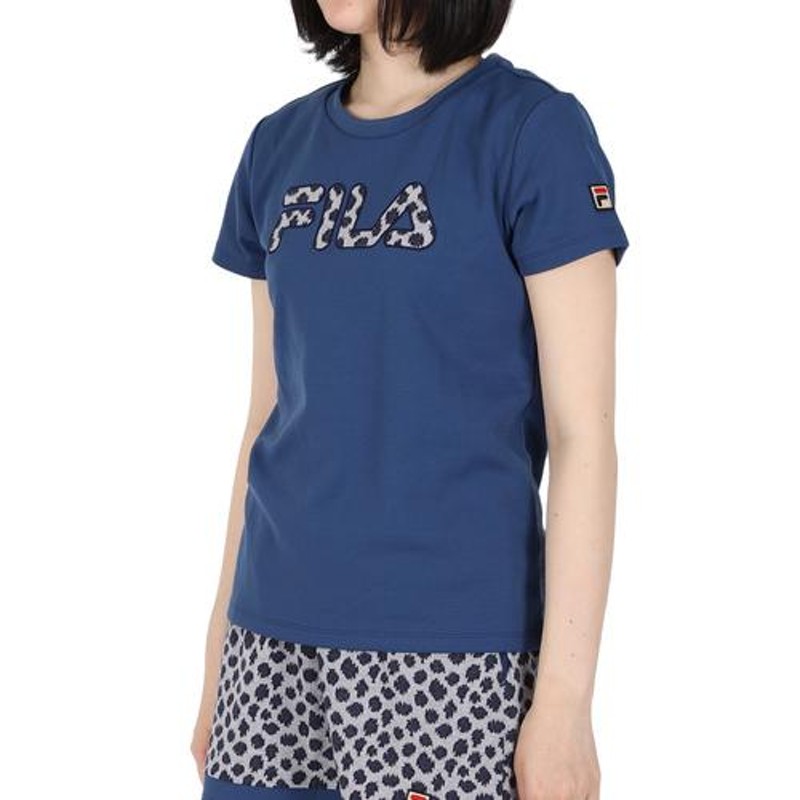 フィラ FILA アップリケTシャツ VL2563 レディース テニスウェア 半袖