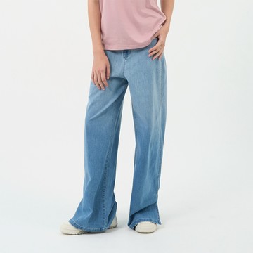 GIORDANO 女裝彈力涼感牛仔落地褲 Cool Collection系列 05415007