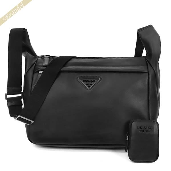 プラダ PRADA ショルダーバッグ メンズ ベルトポーチ付 レザー