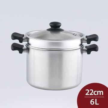 柳宗理 18-8不鏽鋼 霧面義大利麵雙耳深湯鍋 22cm 6L 附濾網 日本製 深鍋 不鏽鋼鍋 雙耳鍋