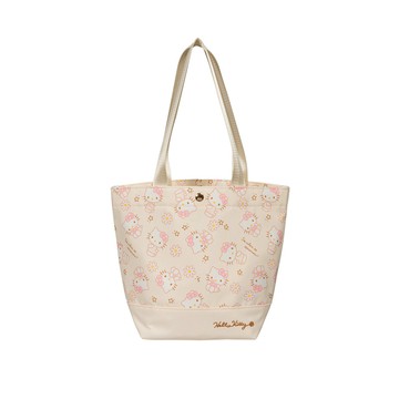 【Hello Kitty】花花凱蒂-手提購物袋-米 KT03K04BG