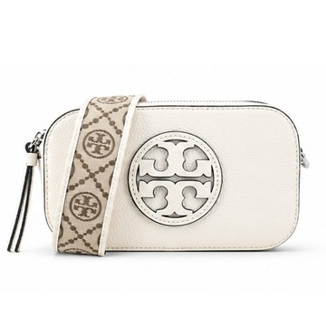 TORY BURCH Miller 經典LOGO相機包(象牙白)