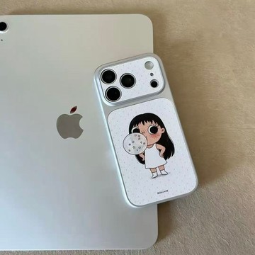 小羊皮吹泡泡小玉手機殼iPhone17/18潮16plus蘋果15promax防摔14卡通13大視窗