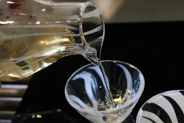 直紋茶酒兩用壺/杯 | 玻璃熾造 工坊手作