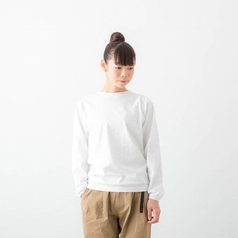 【新品未使用】GOODWEAR コットンクルーネック長袖リブTシャツ　Mトップス