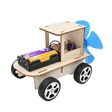 「藍象科學小實驗」空氣風力車 DIY手工空氣斥力車兒童科技小製作益智材料