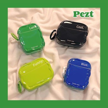 周匠AirPods4保護套簡約3代ins風airpodspro3純色英文airpods3創意AirPodsPro小眾軟硅膠防摔蘋果藍牙耳機殼