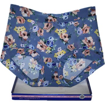 彩田花仙子內褲女高腰大碼冰絲印花石墨烯速干包臀21532中年平腳