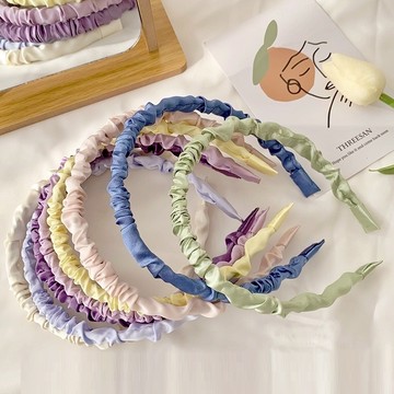 ZUCA”S - 韓版高級感簡約褶皺髮箍 髮飾 髮箍 頭飾 飾品 配件 - N88