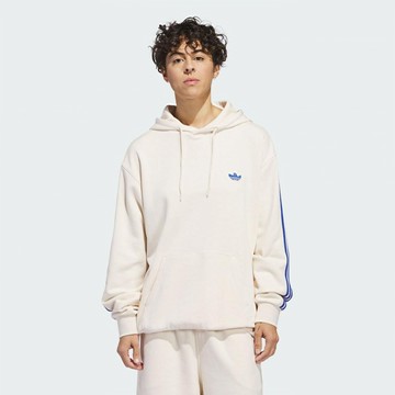 【ADIDAS】SHMOO FTHR HOOD 連帽上衣 帽T 男 白藍-IU0106