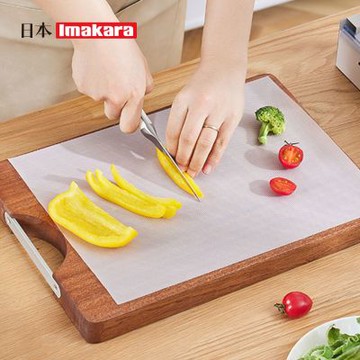 日本Imakara 滑刀式免洗一次性防串味防滑砧板墊/切菜墊(附補充包)