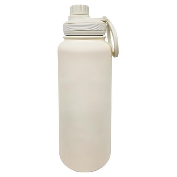 新款手機磁吸支架戶外水壺 象牙白色 1L 杯身-不鏽鋼  1個