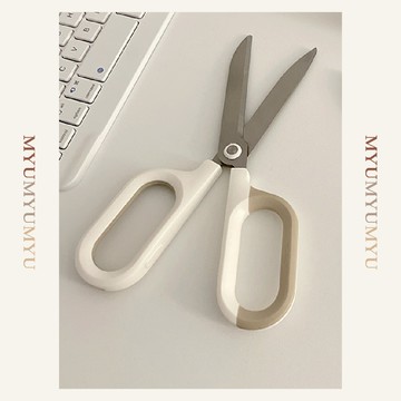 隔日到貨｜文書不鏽鋼剪刀 白色不卡手握柄 日本小剪刀 手工剪 勞作剪｜MYUMYU 沐慕家居 台灣