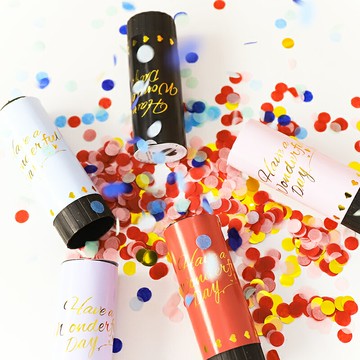 生日派對裝飾道具噴花筒小禮炮禮花手持室內安全求婚儀式結婚用品