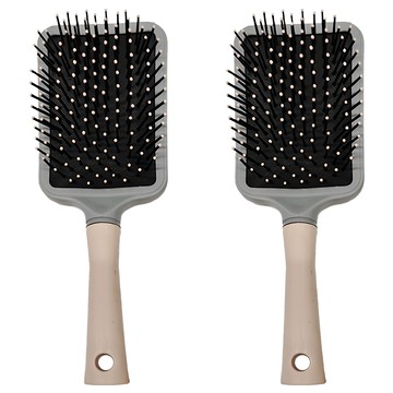 理享家 方形氣墊按摩梳 25.5x7.5cm 粉色 可水洗不發霉  2支