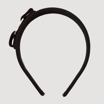 Salvatore Ferragamo Black Cotton Hair Accessories