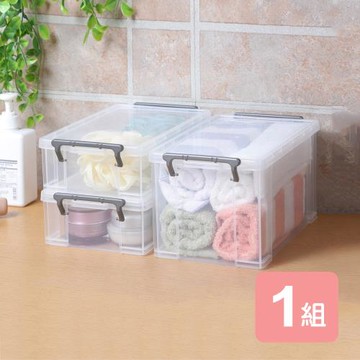 真心良品 芬妮收納整理盒(3.7L+1.8L)-3入組