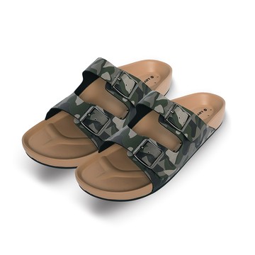 LOTTO 樂得 CAPRI 迷彩休閒拖鞋 男款 舒適透氣 可調節 綠迷彩  綠色  270mm