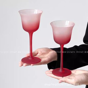 闊口雞尾酒杯玻璃杯家用紅酒杯創意高腳杯香檳杯簡約葡萄酒杯