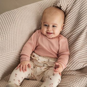 Brands4kids 蘑菇兔子米色長褲_Minymo系列