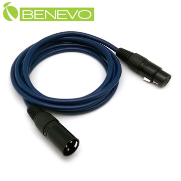 BENEVO 2M XLR(Cannon接頭)公對母 平衡式音訊連接線