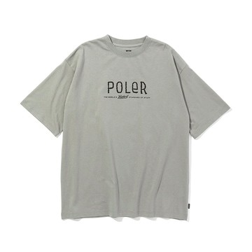 日本POLER FURRY FONT RELAX FIT TEE 毛絨字體LOGO短T / 灰 - L