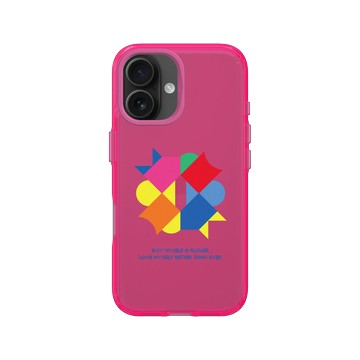 iPhone 16 Clear 粉漾桃 - PRIDE 2024: Love in All Forms - 我很美，送朵花給自己吧