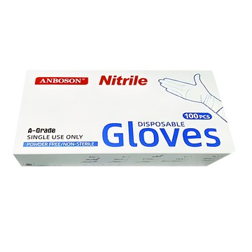 CLEAN 克林 NBR 丁腈手套 100個 藍色 一次性 防護  L  1盒