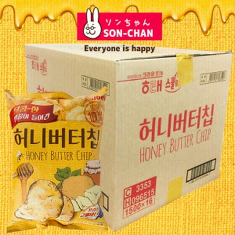 ハニーバターチップ新ヘテ韓国ポテトスナックチップスクラッカー 60グラム 16個 ｘ1箱 Honey Butter Chip 通販 Lineポイント最大1 0 Get Lineショッピング