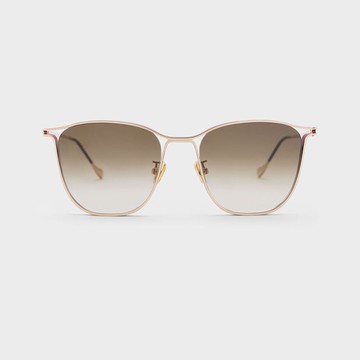 蝴蝶金屬框墨鏡