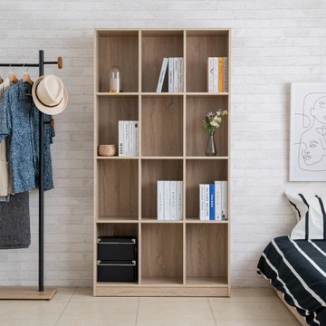 【TZUMii】3尺多功能12格大書櫃/收納櫃/置物櫃/展示櫃