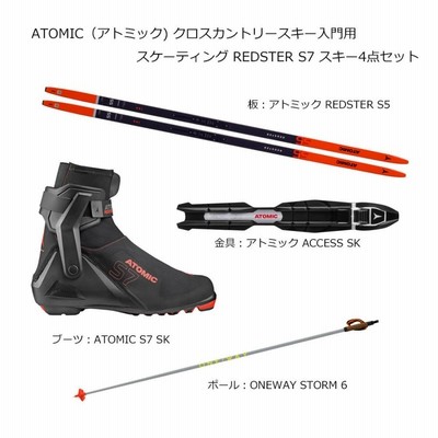 アトミック ATOMIC クロスカントリースキー 板 金具 ポール ブーツ 