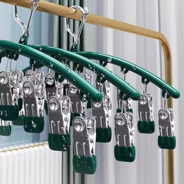 不銹鋼襪夾多夾子衣架無痕晾襪子家用架晾曬多功能晾衣神器濕毛巾