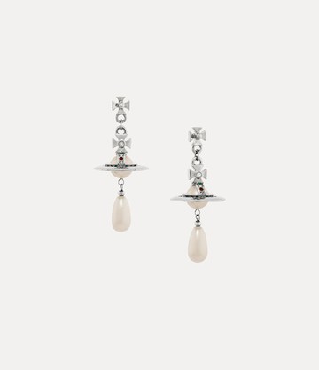 Vivienne Westwood Pearl Drop Earrings Silver Pearls / Zirconia Women
