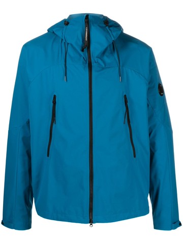 C.P. Company - lens-detail hooded jacket - men - Polyester - 44 - Blue