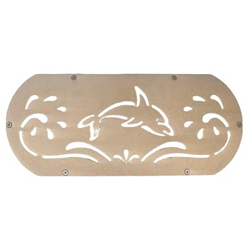 半圓四角置物架 附無痕掛勾  棕色  1個