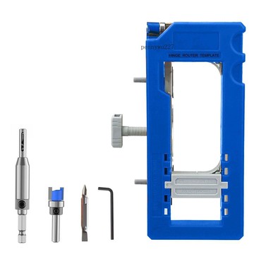 【五金 熱銷】爆款新品木工鉸鏈門鎖開孔測量定位器門鉸鏈安裝神器【12月5日發完】 優選