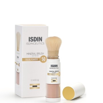 ISDIN ISDINCEUTICS Mineral Brush 100% Mineral Powder Matte Finish with Zinc Oxide 0.14 oz