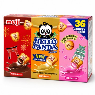 MEIJI 貓熊夾心餅乾組35公克X36入(189590)