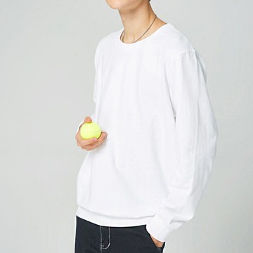 【悠意】純色內銀狐絲滑絨圓領長袖保暖T加厚寬鬆短版上衣600克# 120419 (現貨+預購)