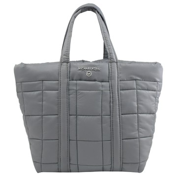 MICHAEL KORS STIRKING 金屬LOGO尼龍手提小托特包.灰