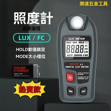【臺灣熱銷】測光儀 光度計 亮度計 測光計 光照度計 手持數字照度計照度儀L1 高精度流光檢測儀器 攝影棚日光亮度檢測儀