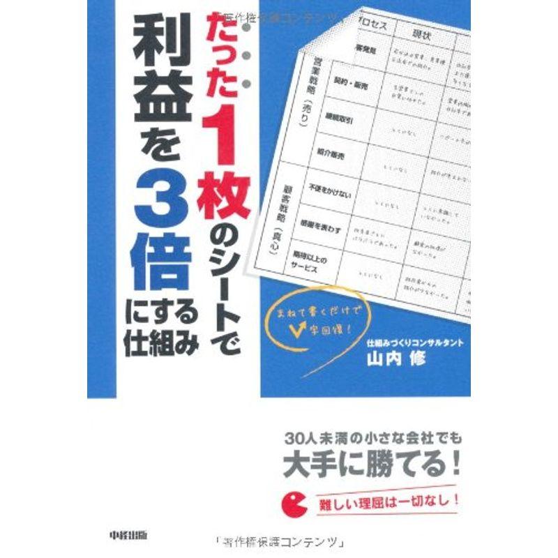 たった１枚のシートで利益を３倍にする仕組み